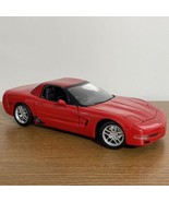 Maisto 2001 Chevrolet Corvette Sports Car Red W/ Black Accent Diecast 1/... - £24.84 GBP