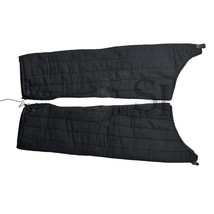 Functional Medieval Gambeson Leg Armour Cotton Padded Leggings Protector - Black image 2