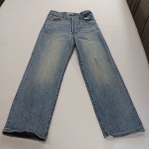 Levi's Ribcage Straight Women's Blue Cotton Blend Button Fly Jeans Size (26×26) image 10