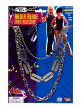 Punk Rock Razor Blade Chain Necklace / Pants Chain Unisex Costume Accessory - £6.33 GBP