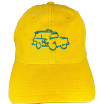 Wears Woody Wagon Car Baseball Hat Surf Cap Yellow Teal FlexFit - £28.10 GBP