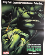INCREDIBLE HULK (2011) Marvel Comics 10&quot; x 13&quot; 2-sided promotional poster - €12,66 EUR