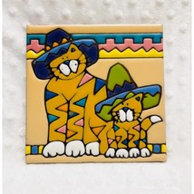 Vintage Earthtones Southestern Cat Handcrafted, Trivet/Home Decor/Wall A... - $309.23 MXN