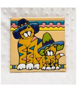 Vintage Earthtones Southestern Cat Handcrafted, Trivet/Home Decor/Wall A... - $309.23 MXN