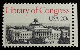 1982 20c Library of Congress, Washington D.C. Scott 2004 Mint F/VF NH - £0.76 GBP