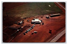 Aerial View Buffalo Ranch Headquarters Afton Oklahoma OK UNP Chrome Post... - £2.33 GBP