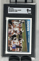 1988 Topps #325 Bo Jackson Los Angeles Raiders Team Leaders All Alone SGC 9 MT - £19.33 GBP