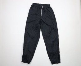 Vintage Nike Mens Medium Thrashed Travis Scott Mini Swoosh Nylon Pants Black - £23.70 GBP