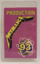 METALLICA - VINTAGE 1993 PRODUCTION ORIGINAL LAMINATE BACKSTAGE PASS - $20.00