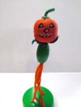 Halloween Pumpkin Goblin Head JOL Squid Like Legs Vintage Pipe Cleaner Legs - £27.27 GBP