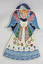 Vtg J Duban Designs Blue Angel Hanging Plaque - Guardian Angel Plaque 1986 - £14.18 GBP