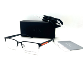 NEW Armani Exchange AX 1046 6000 MATTE BLACK Eyeglasses 55-18-145mm - £49.44 GBP