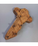 Vintage Key Shaped Key Wall Hanger Key Holder With 7 Pegs Wooden Hand Cr... - $309.17 MXN