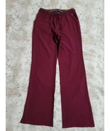HEART SOUL Drawstrings Scrub Pants Red Wine Color Sz S Style 20110 Excel... - £17.12 GBP