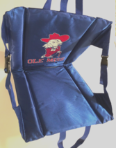 COLONEL REB Ole Miss Rebels Blue Vintage Logo SEC Stadium Seat Chair Red... - £38.73 GBP