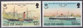 Isle of Man 219-220 MNH Steam Packet Co. Mail Contract, Ships ZAYIX 041322SM44M - £1.15 GBP