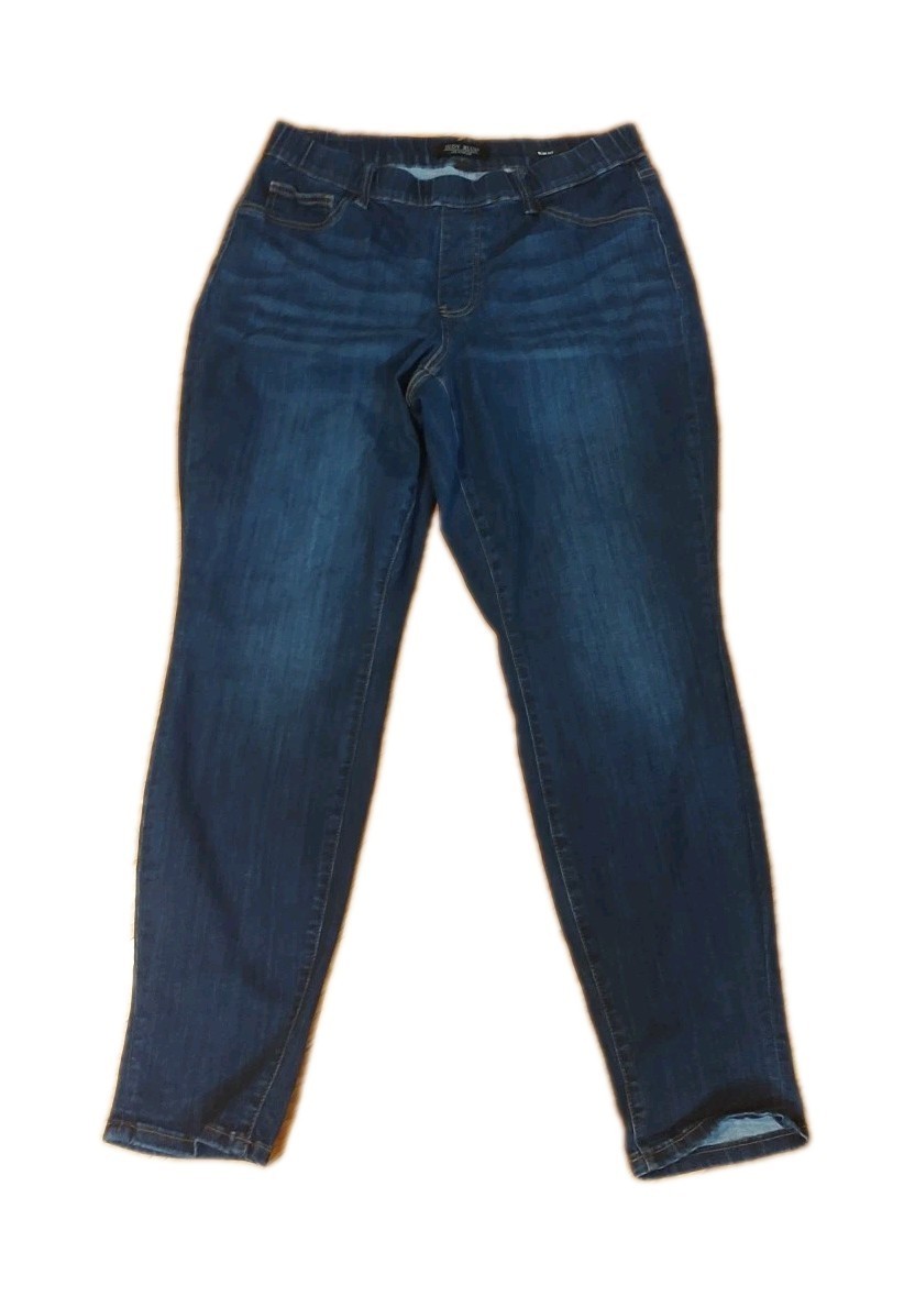 Judy Blue 88750 High Rise Pull On Double Cuffed Slim Fit Size 14W - £25.52 GBP