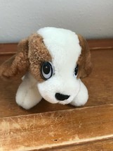Gently Used Small Plush Brown &amp; White Hush Puppies Hound Puppy Dog Stuffed Anima - £8.84 GBP