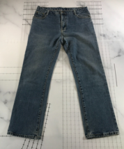 G-Star Raw Jeans Mens 33x29 Blue Straight Leg Zip Fly Pockets High Rise - £38.75 GBP