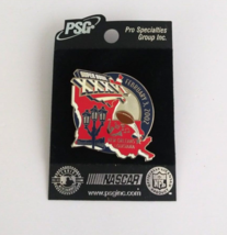 New PSG NFL Super Bowl 2001 New England Patriots Rams Pin XXXVI 36 Louisiana - $6.78