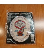 NMI NEEDLEMAGIC Cross Stitch Kit Needlework 1352 Happy Holidays Santa in... - $13.47