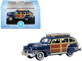 1942 Chrysler Town &amp; Country Woody Wagon South Sea Blue w Wood Panels &amp; Roof Rac - £18.93 GBP