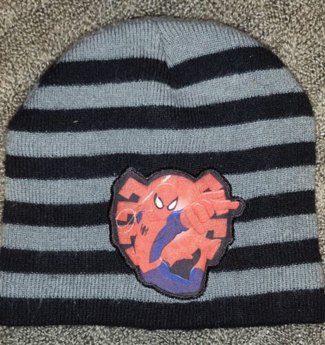 Primary image for Marvel Ulitimate Spider-Man Navy & Grey Beanie OSFM Youth