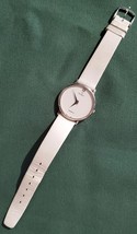 Peugeot Classic Quartz White Watch with Leather Strap - $21.28