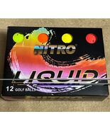 Nitro Liquid Golf Balls Ultimate Distance Golf Balls Multi Colored 12 Ba... - $11.88