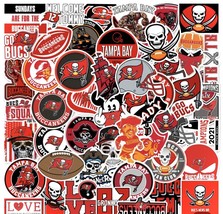 Tampa Bay Buccaneers 50 Sticker NFL Football Pack Hydro Yeti Car Free Shipping! - £7.96 GBP
