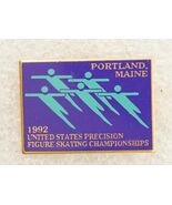 Vintage Jewelry Lapel Event pin Portland Maine 1992 US Precision Figure ... - $10.88