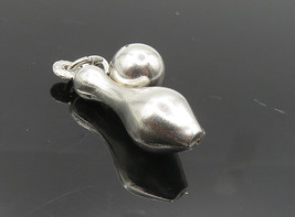 925 Sterling Silver - Vintage Shiny Bowling Ball &amp; Pin Charms Pendant - PT6687 - £22.60 GBP