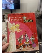 VG 1977 HC Little Golden Book &quot;A&quot; First Edition The Fairy Princess Barbi... - $283.92 MXN