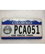 NEW! COLORADO 43RD PORSCHE PARADE AUTO LICENSE PLATE  &quot; PCA 051 &quot; STEAMB... - $67.10 CAD