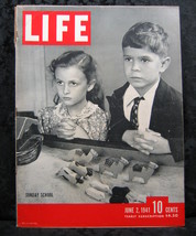Life Magazine June 2, 1941 Volume 10 No. 22 Sunday School - £7.85 GBP