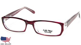 New Lido West Maiden Burgundy Eyeglasses Glasses Women Frame 52-17-135 B28mm - £34.82 GBP