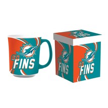 Miami Dolphins Coffee Mug 14oz Ceramic with Matching Box - $54.99