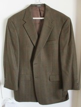 Men&#39;s Vintage Hart Schaffner Marx Herringbone Brown Tweed Blazer Sport C... - £46.60 GBP