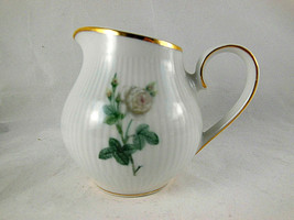 Mitterteich Bavaria small creamer pitcher Roses With gold trim Vintage Germany - £4.68 GBP