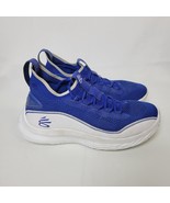 Under Armor Curry Flow Sneakers Blue White Basketball Shoes Flat Knit M8... - $78.52 CAD