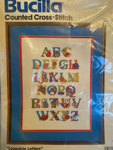 Bucilla Counted Cross Stitch Embroidery Sewing Kit  Loveable Letters Nursery - £13.37 GBP