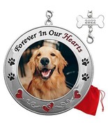 BANBERRY DESIGNS 2022 Pet Memorial Christmas Photo Ornament - Hearts and... - $730.16 MXN