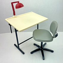 Vintage Store Display 1:3 Scale Drafting Table &amp; Chair Salesman Sample Furniture - £74.90 GBP