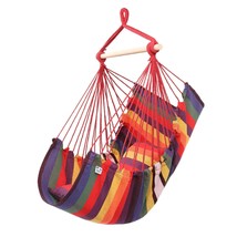 Deluxe Hanging Rope Chair Porch Swing Yard Garden Patio Hammock Cotton O... - $40.99