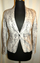 Covington Women&#39;s Snake Print Single Button Blazer Size Medium - £23.67 GBP