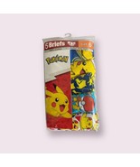 Pokémon Boys Briefs Underwear 5-Pack Size 6 Cartoon Pikachu Cotton NEW - £9.30 GBP