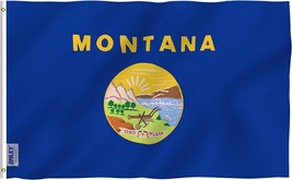 Anley Fly Breeze 3x5 Foot Montana State Flag - Montanan MT Flags Polyester - £5.26 GBP