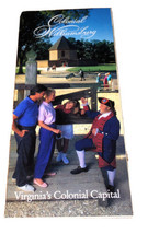 Colonial Williamsburg “Virginias Colonial Capital” 1989 Brochure Pamphlet - £5.40 GBP