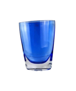 Cobalt Blue Modern Art Glass Vase Handcrafted &amp; Mouth Blown Poland - $38.61