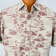Marti Cats Hawaiian Aloha XL Shirt Islands Surfers Hibiscus Beach Waves - £39.95 GBP